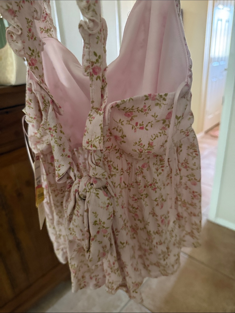 ' Pink Floral Ruffle too - Picture 3 of 4